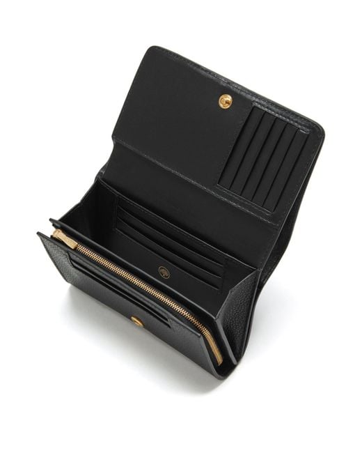 Mulberry Black Leather Medium Continental Wallet