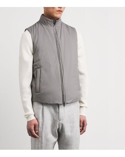 Herno Gray Ecoage Gilet for men