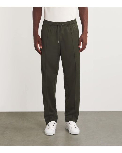 Fred Perry Green Tape-Side Logo Track Pants for men