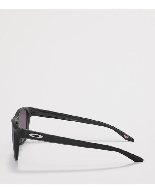 Oakley Black Manorburn Square Sunglasses for men