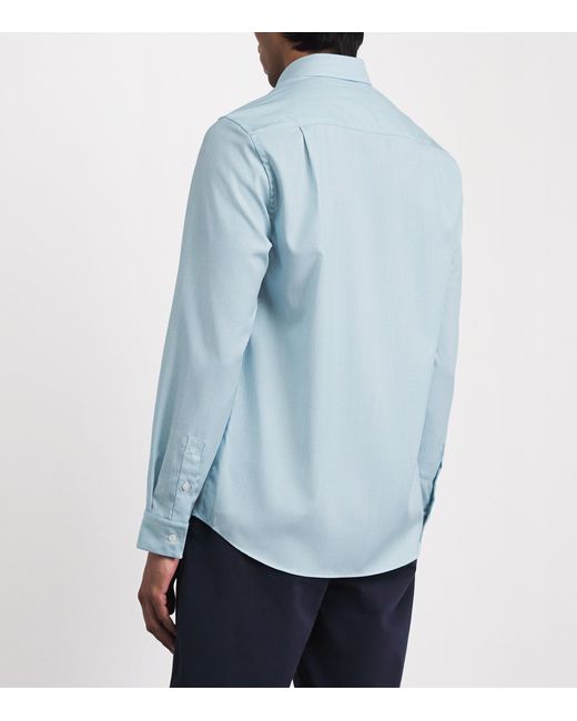 Vilebrequin Blue Wool-Blend Rayures Shirt for men