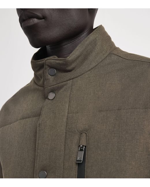 Pal Zileri Green Padded Jacket for men