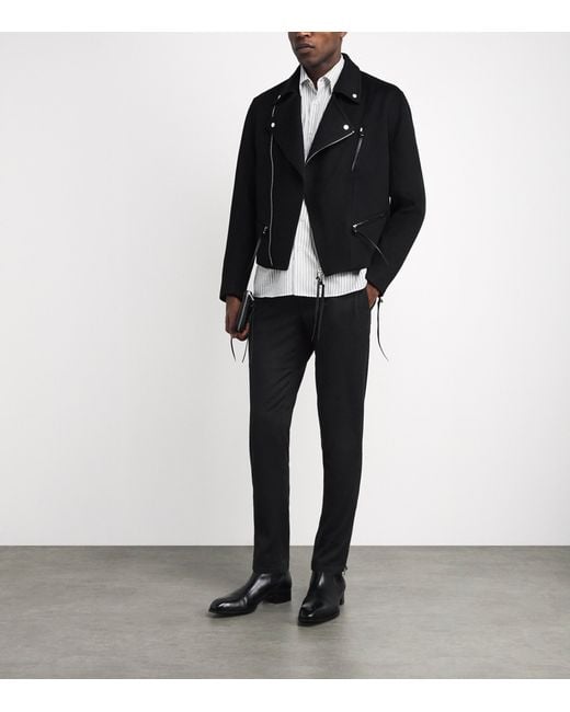 Alan Scott Black Cashmere-Blend Sweatpants for men