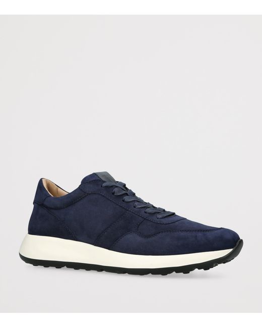 Tod's Blue Suede Allacciato 79K Sneakers for men