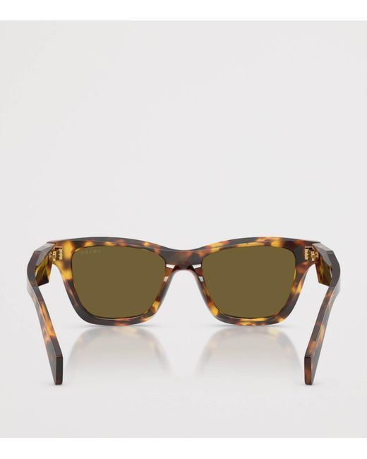 Prada Green Acetate Square Sunglasses