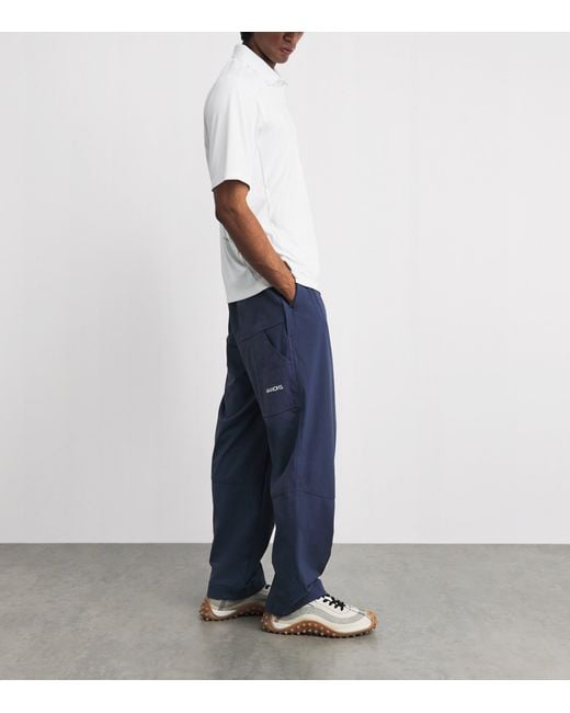Manors Blue Greenskeeper Relaxed Trousers for men