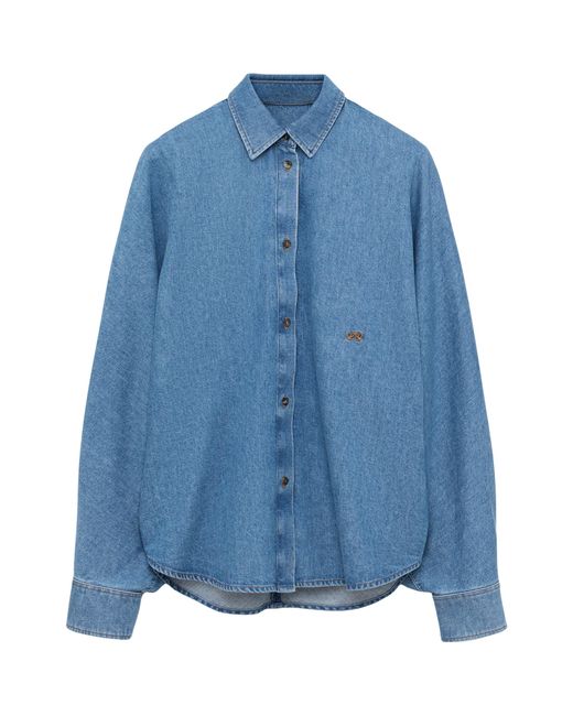 Loewe Blue Oversized Denim Shirt