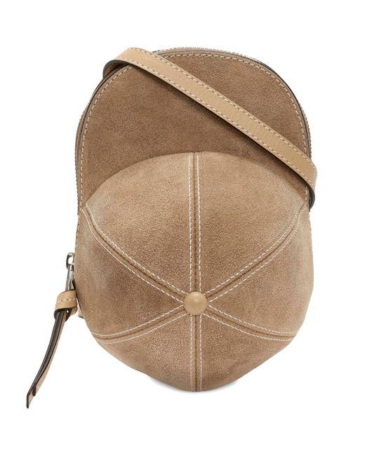 J.W. Anderson Natural Medium Suede Cap Cross-body Bag