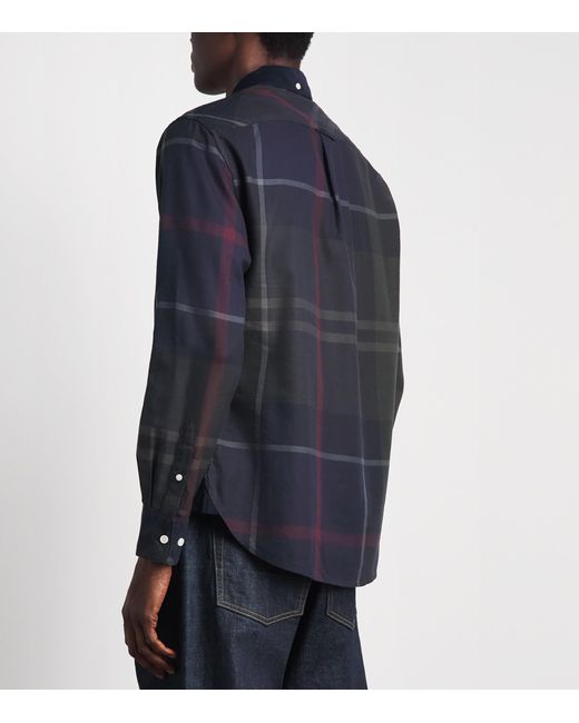 Barbour Blue Cotton Tartan Dunoon Shirt for men