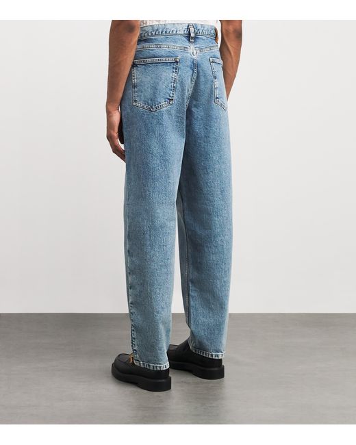 Emporio Armani Blue Icon Oval-Leg Jeans for men