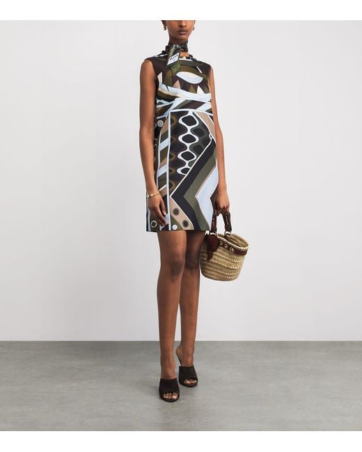 Emilio Pucci Black Silk Vivara Mini Dress