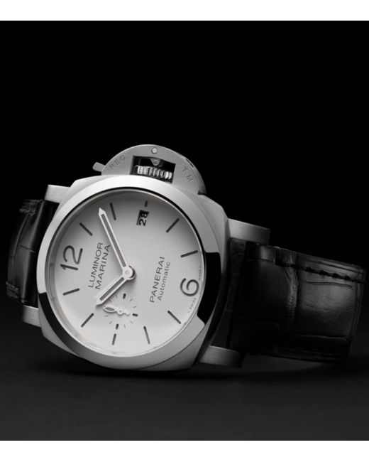 Panerai Gray Stainless Steel Luminor Quaranta Watch for men