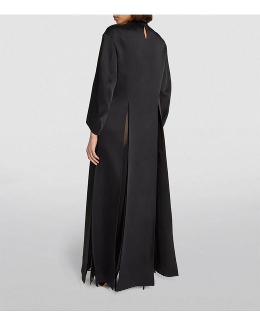 Khaite Black Clete Maxi Dress