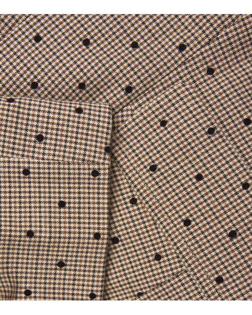 Ganni Brown Patterned Blazer
