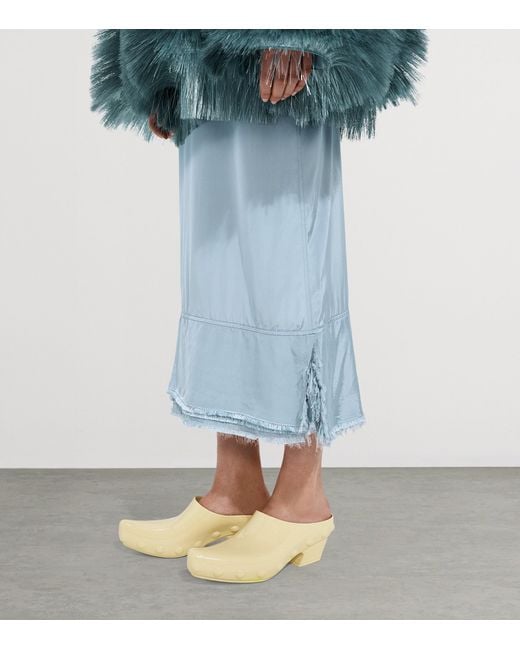 Bottega Veneta Natural Curved-Toe Gondola Clog Mules 65