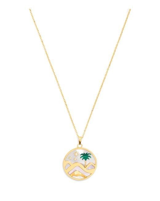 L'Atelier Nawbar Metallic And Diamond Sacred Valley Necklace