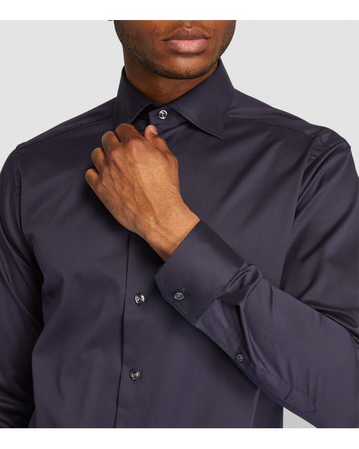 Eton of Sweden Blue Cotton Slim-Fit Shirt for men