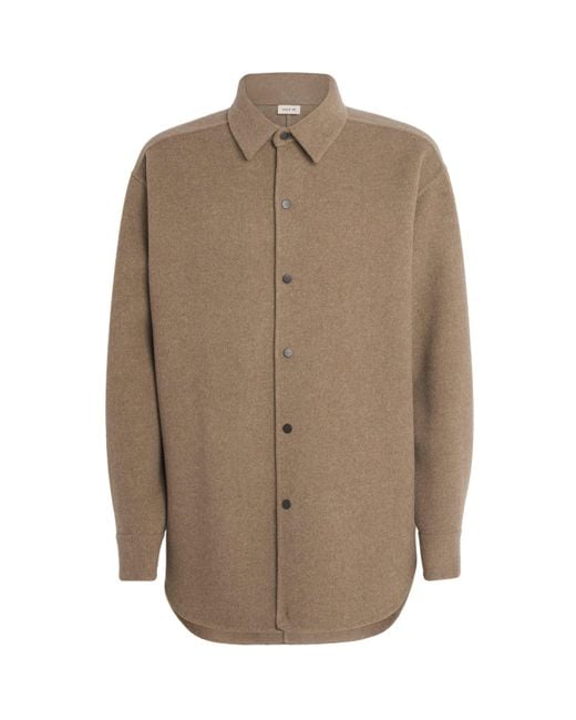 Fear Of God Brown Virgin Wool-Cashmere Overshirt for men