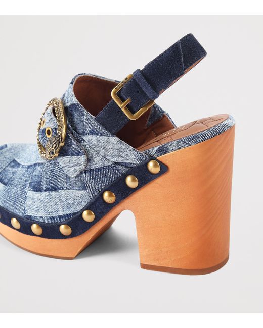 Kurt Geiger Blue Kurt Geiger Heels Denim Mayfair