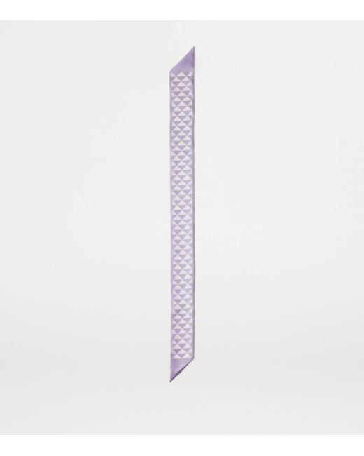 Prada Purple Silk Triangle Twilly