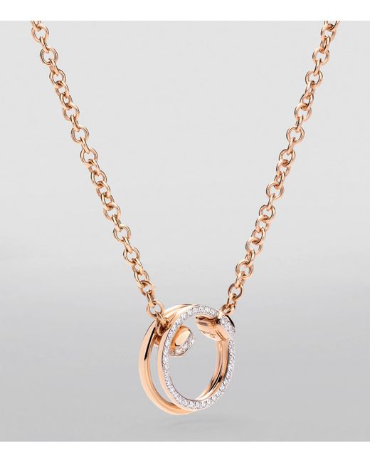 Pomellato Metallic And Diamond Together Necklace