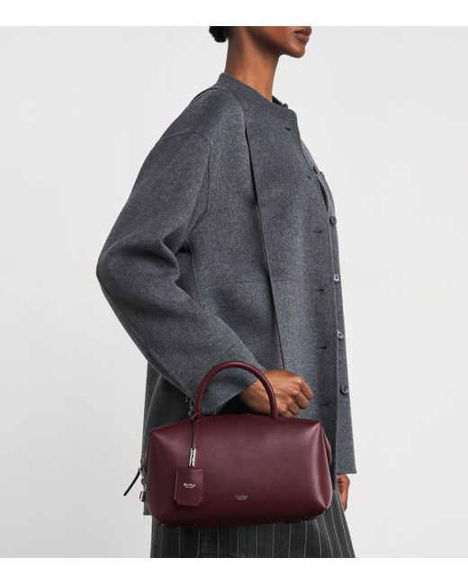 Max Mara Purple Medium Leather Bowler Bag