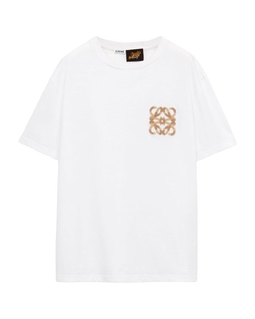 Loewe White X Paula's Ibiza Relaxed Anagram T-shirt for men