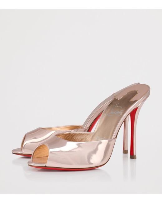 Christian Louboutin Pink Me Dolly Leather Mules 100