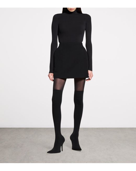 Balenciaga Black Hourglass Mini Skirt
