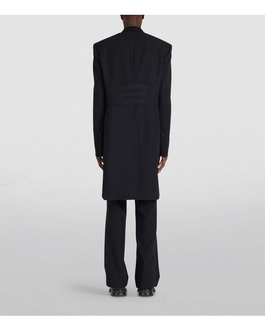 Balmain Black Wool Tailcoat for men
