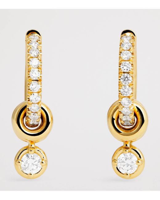 Spinelli Kilcollin Metallic And Diamond Zahra Hoop Earrings