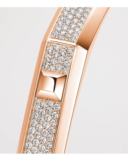 Messika Natural Moderniste Medium And Diamond Pavé Bangle