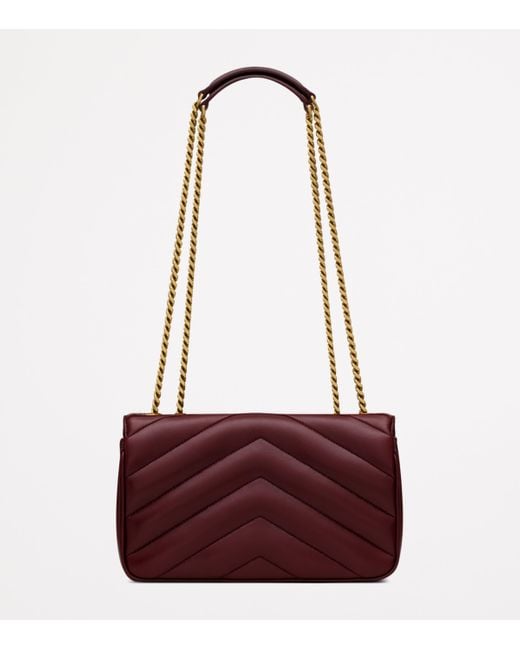 Saint Laurent Red Small Loulou Shoulder Bag