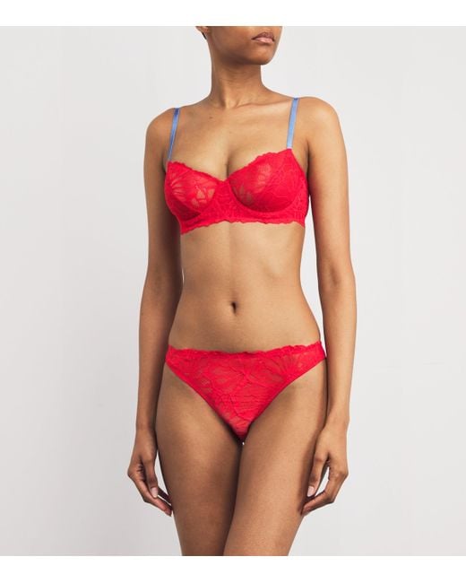 Dora Larsen Red Lace Bea Underwire Bra