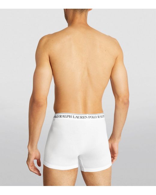 Polo Ralph Lauren White Stretch-Cotton Boxer Briefs for men