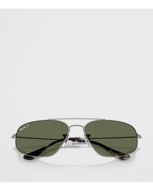 Ray-Ban Green Rectangle Sunglasses