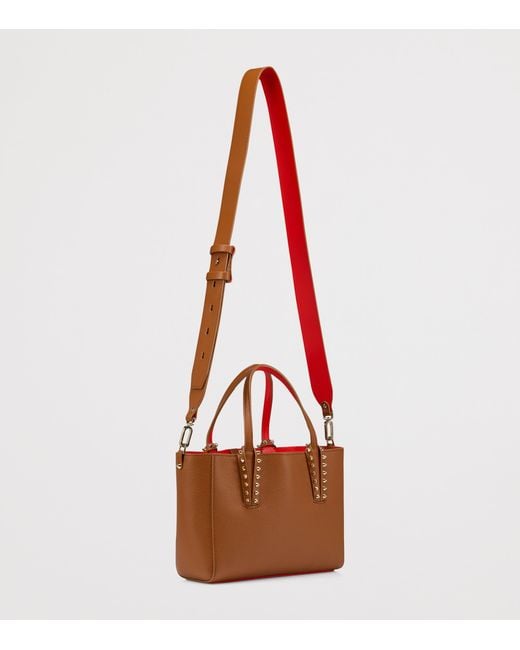 Christian Louboutin Brown Cabata Mini Calfskin Tote Bag