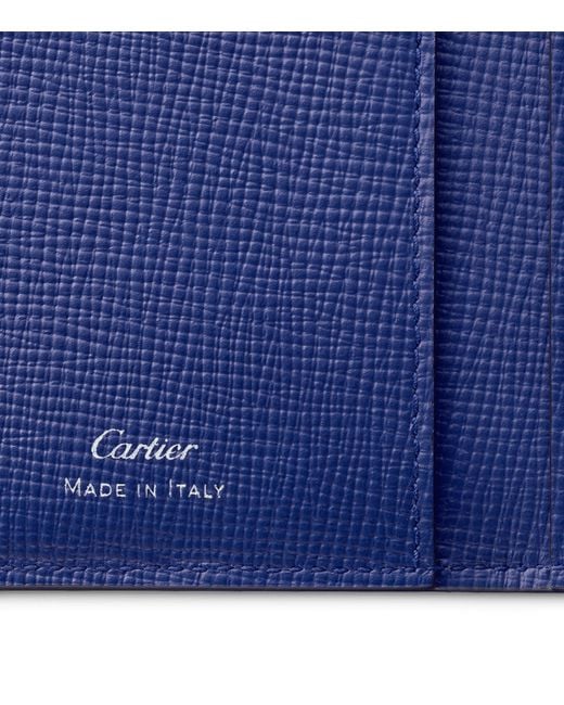 Cartier Blue Losange 4-Credit Card Holder for men