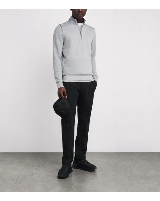 Ralph Lauren Gray Cotton-Blend Sweater for men