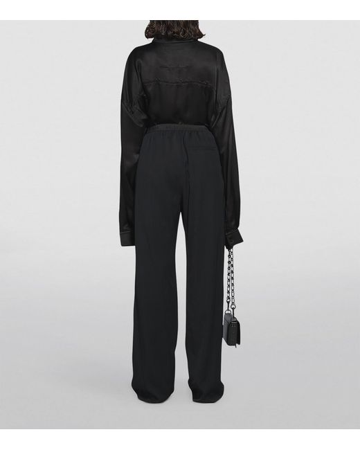Balenciaga Blue Elasticated-Waist Trousers