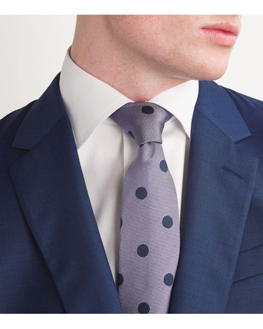 Paul Smith Purple Silk Polka-dot Tie for men