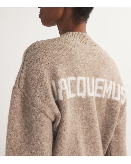 Jacquemus Natural Alpaca Wool-Blend Sweater