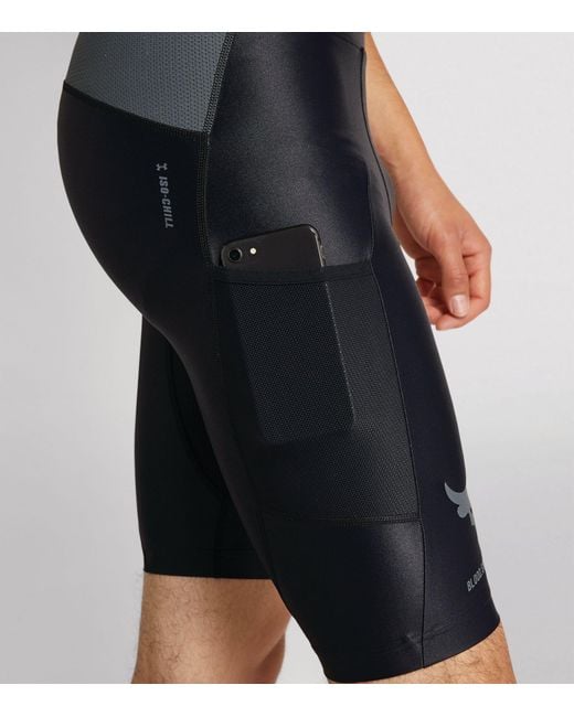 Under Armour Synthetic Iso-chill Project Rock Compression Shorts in Black  for Men | Lyst