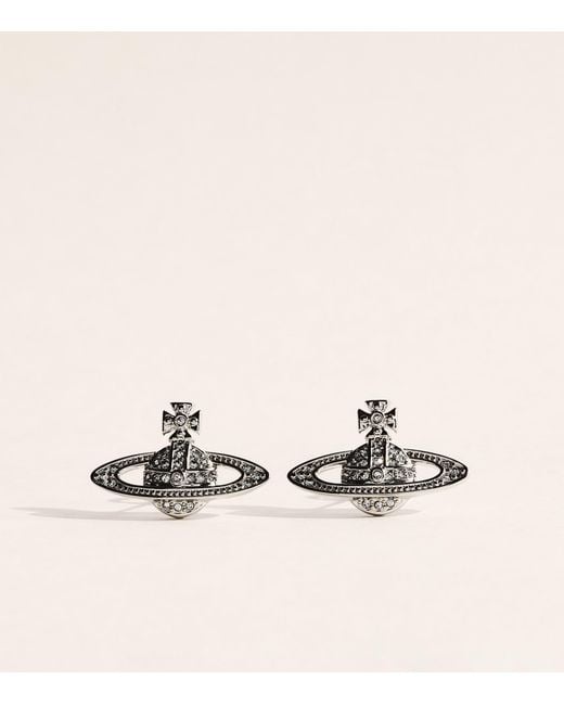 Vivienne Westwood Natural Mini Bas Relief Orb Earrings for men