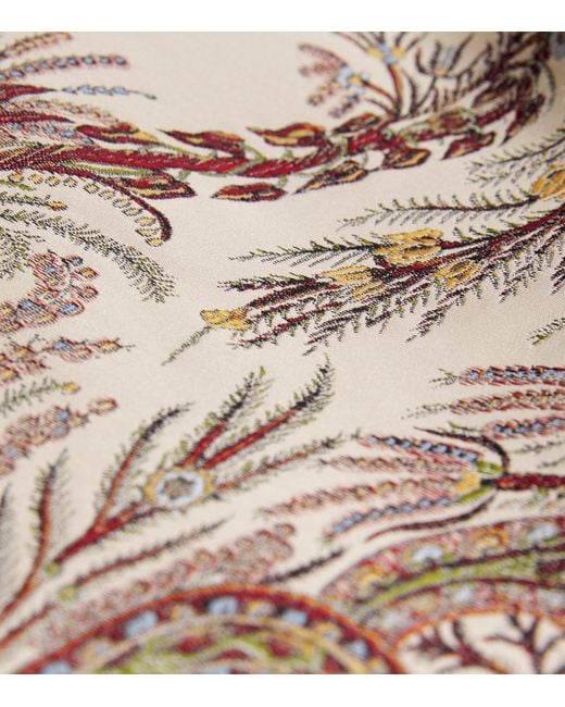 Etro Natural Fil Coupé Paisley Midi Skirt