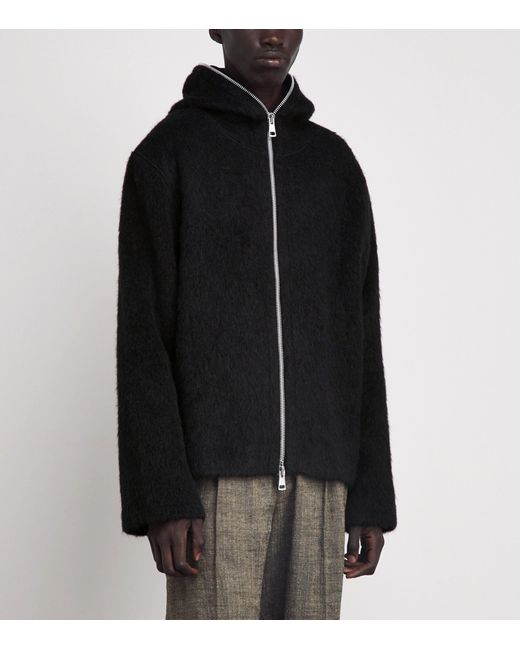Our Legacy Black Full-Zip Hoodie for men