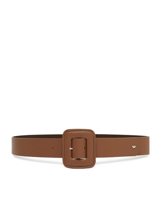 Weekend by Maxmara Brown Leather Belt
