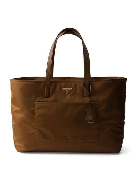 Prada Brown Large Re-Nylon Re-Edition 1978 Tote Bag
