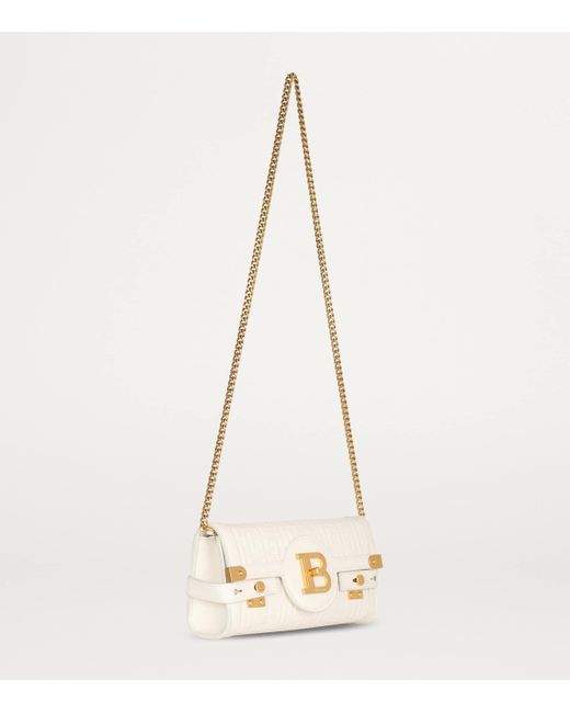 Balmain Natural Leather B-Buzz 23 Clutch Bag