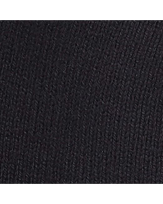 Moose Knuckles Black Wool-Cotton Frost Beanie for men